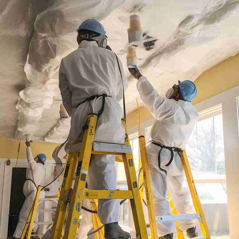 Popcorn ceiling removal and smooth finish