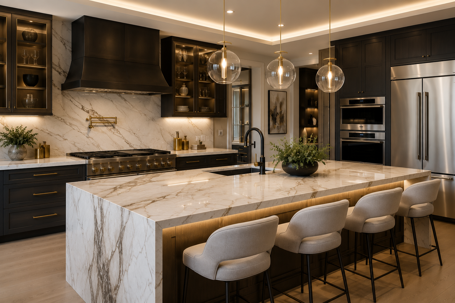 Kitchen remodeling project — countertops and finishes